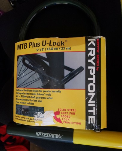 Bike lock kryptonite mbt x - bike, 5"